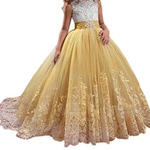 Wedding dress child flower girl